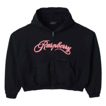 Raspberry Hills Pink Logo Hoodie