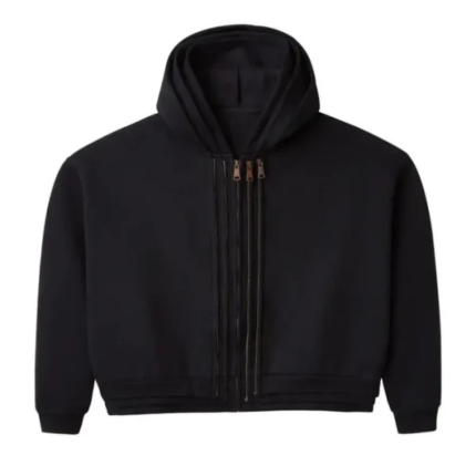 Raspberry Hills Black 3 Splice Zip-Up Hoodie